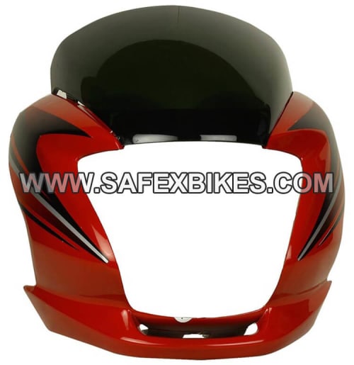 FRONT FAIRING (VISOR) PASSION PRO DIGITAL UB ZADON- Motorcycle Parts For Hero Honda PASSION PRO 